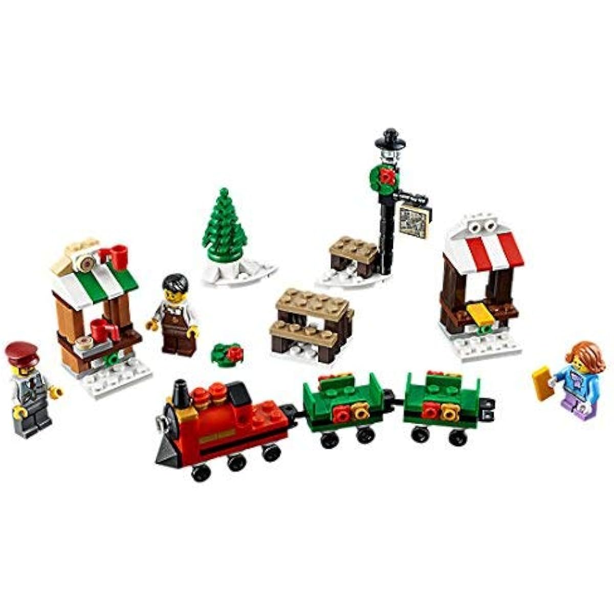 Two Christmas sets: LEGO 40262 Christmas Train Ride & 40263 Christmas Town Square