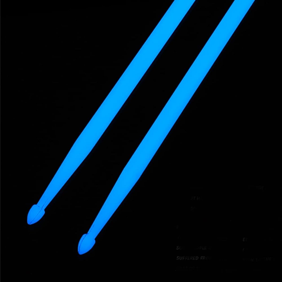 Night Light Drumsticks 5A Luminous Light Up Drumsticks Bright Luminous Drumsticks Bright Light Up Drumsticks for Adults Kids Professionals Blue