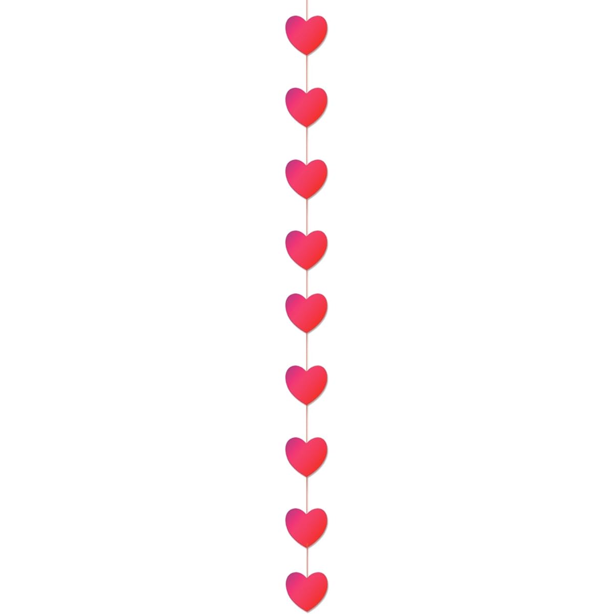 Beistle 77965 Heart Stringer, 1.83m 6 inches, 1 per package