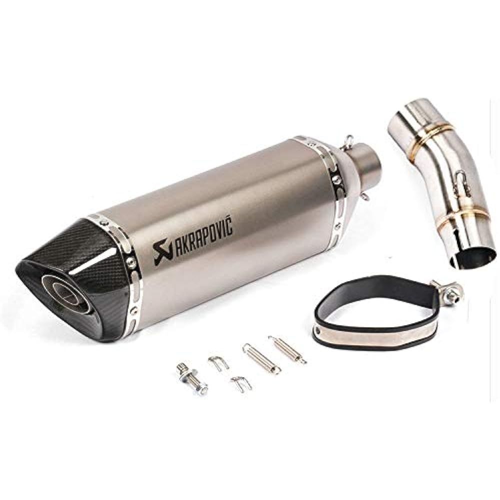 Bike Muffler Slip-on Muffler Bike Silencer Exhaust Pipe Intermediate Pipe NINJA400 Z400 NINJA250 Z250 2017-2023