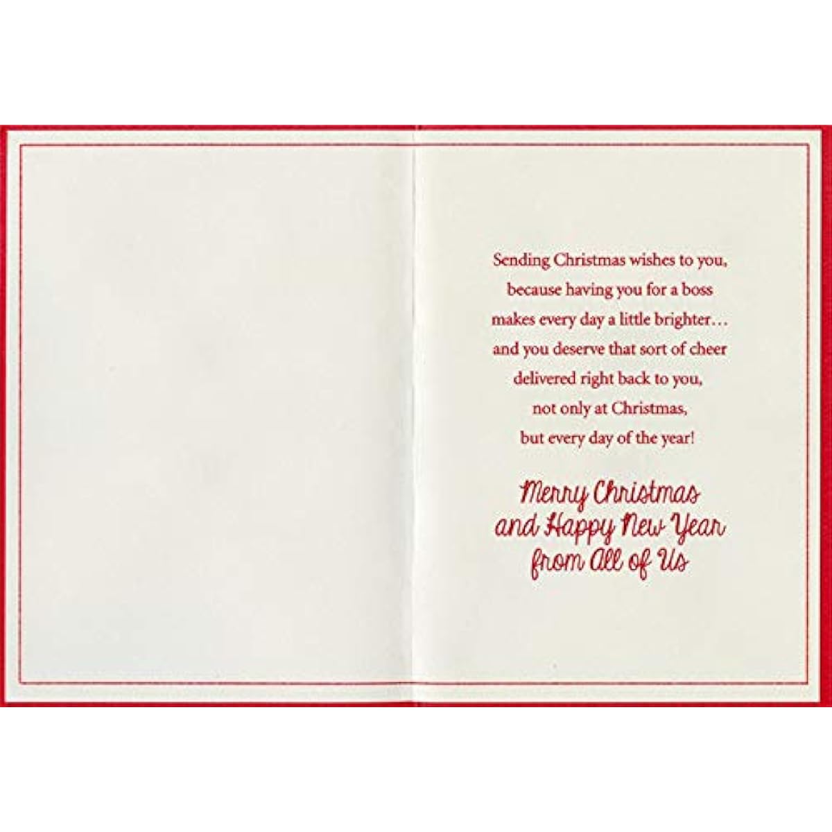 Designer Greetings Office Supplies: Phones, Pens, Mugs, Memos, Staplers Boss Christmas Cards All of Us