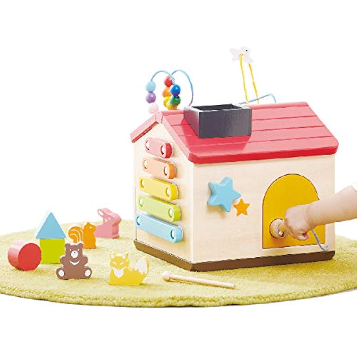 ED-INTER Wooden Toys Welcome! Forest Excitement House (for ages 1 and up)