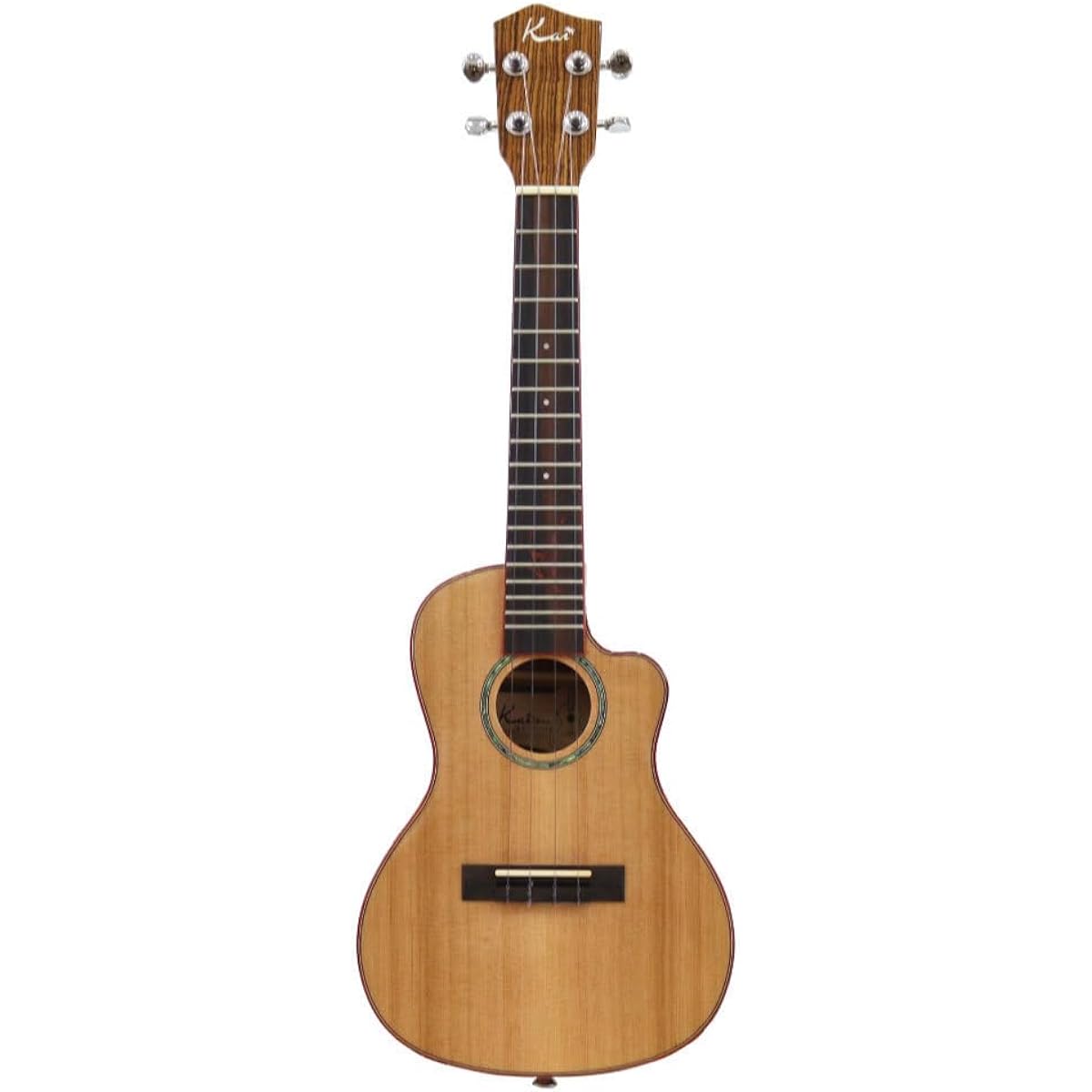 Kai Ukulele KC-700C Concert Ukulele with Cutaway and Soft Case
