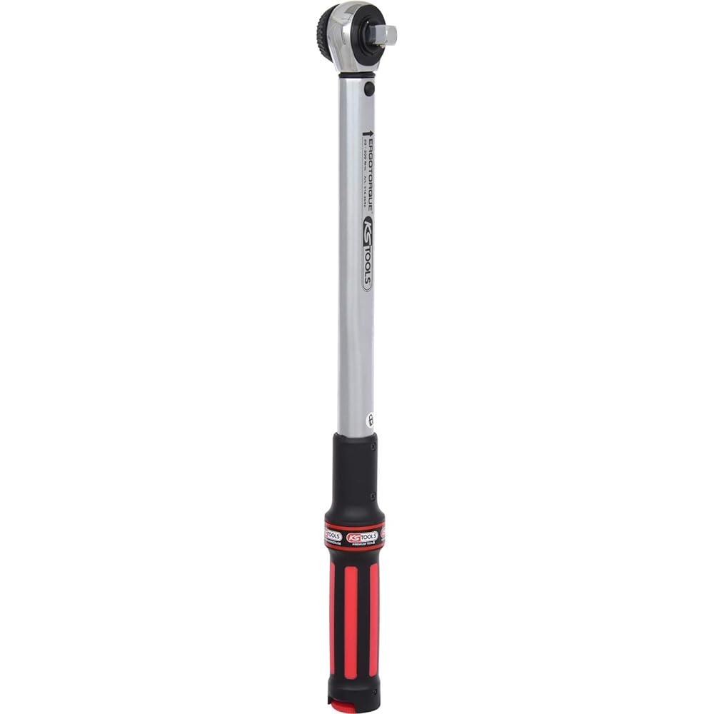 KS TOOLS ERGOTORQUE®basic torque wrench with rotary mushroom ratchet head 20-200Nm 516.2042