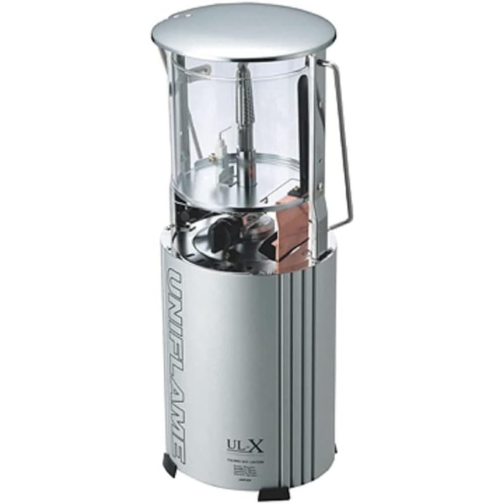 UNIFLAME Folding Gas Lantern UL-X Clear & Case & Mantle 3 Piece Set (620106 & 621240 & 621011)