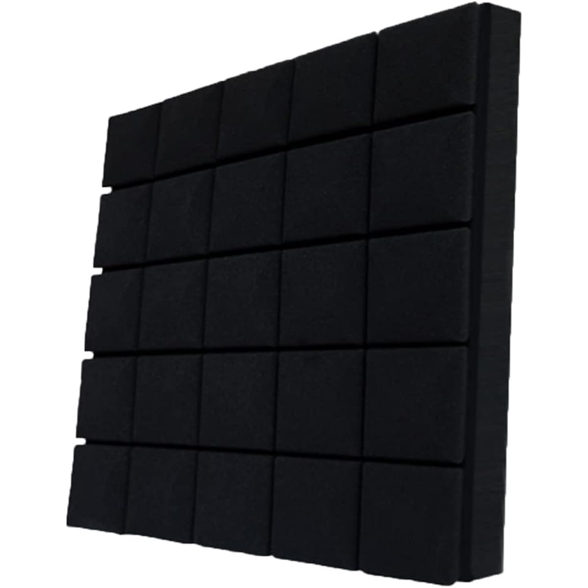 Thick Sound Absorbing Foam, Home Office Soundproofing Decorative Panels Noise Reduction High Density Acoustic Foam/10pcs (Black 50*50*5CM) (Black 50*50*5CM)