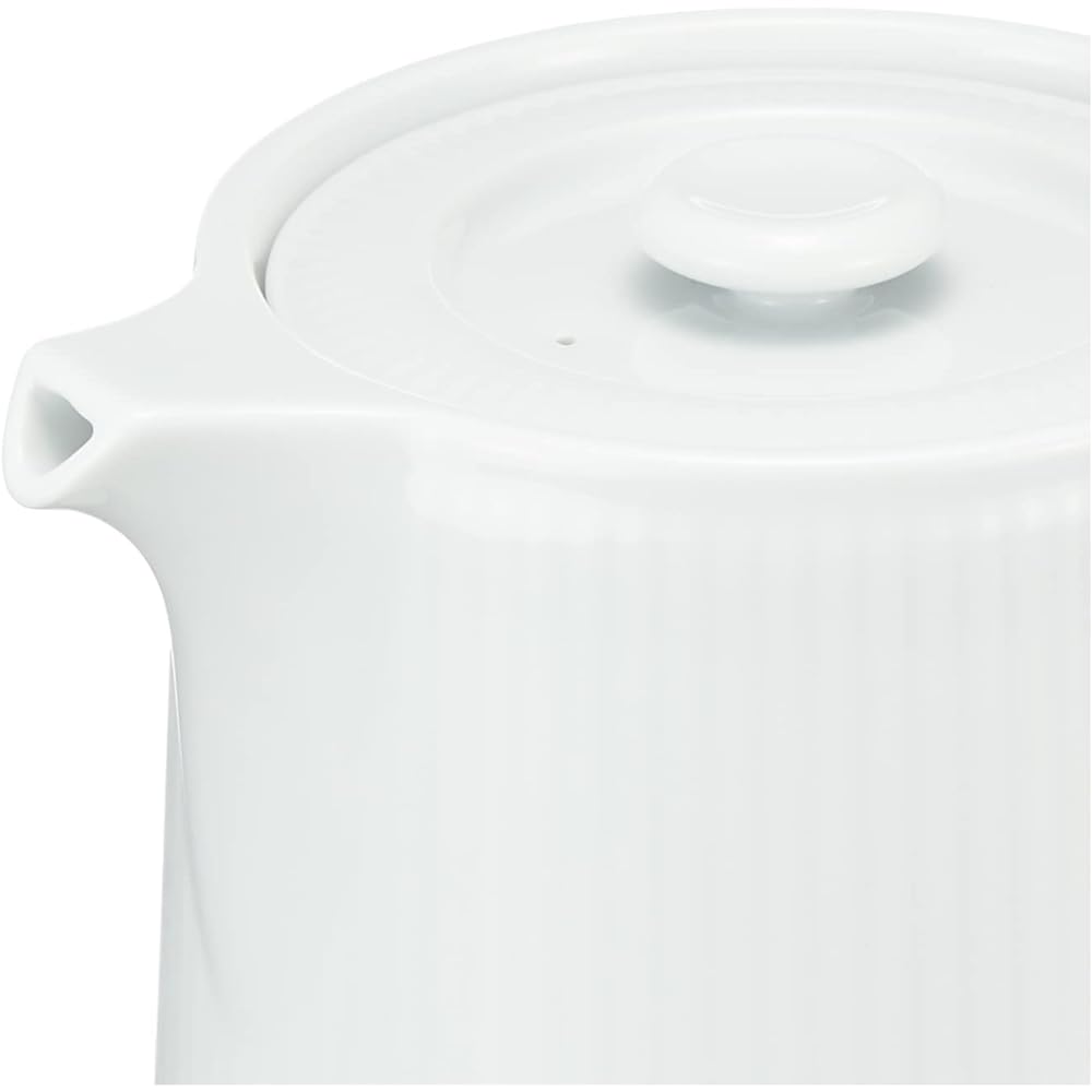 [Regular Imported Product] Royal Copenhagen White Fluted Teapot Wedding Gift Present 1059073