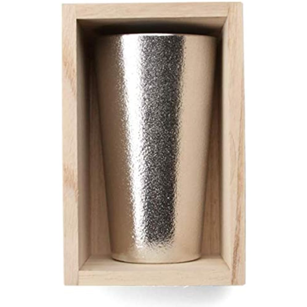 [Nousaku Japanese paper wrapping] Beer cup in paulownia box 270ml