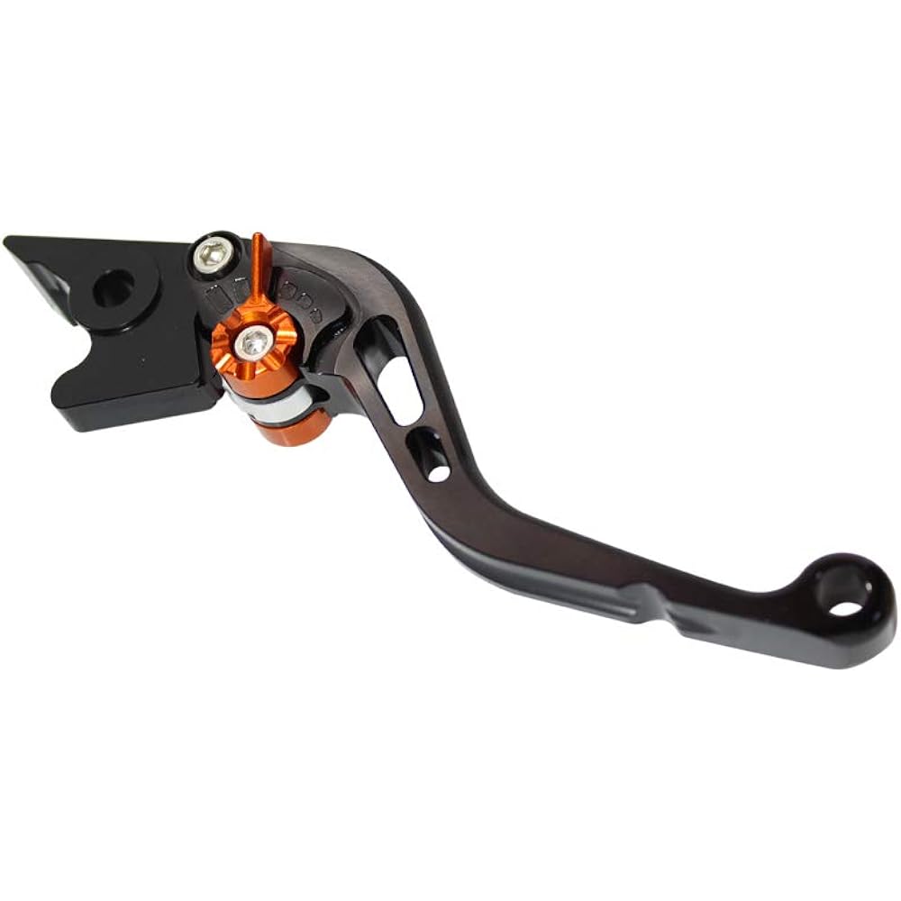 U-KANAYA Aluminum Brake Lever TYPE-S Lever: Black/Adjuster: Black Honda [Super Cub C125] [CT125 Hunter Cub]