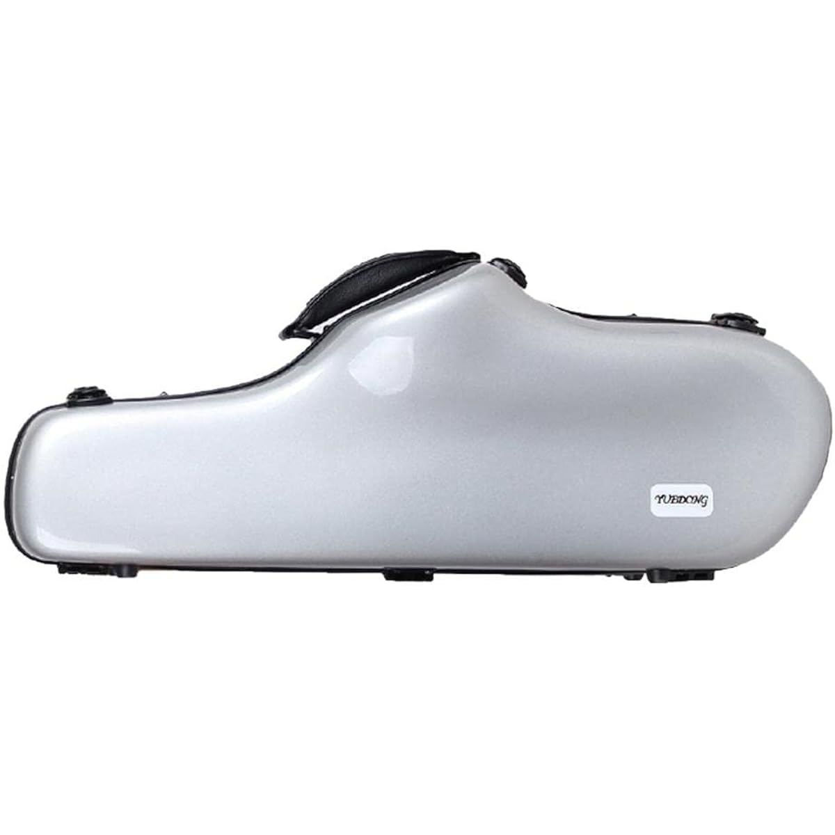 rockible High-end Ee Alto Saxophone Case Fiber Hard Shell Alto Saxophone Carrying Case with Strap