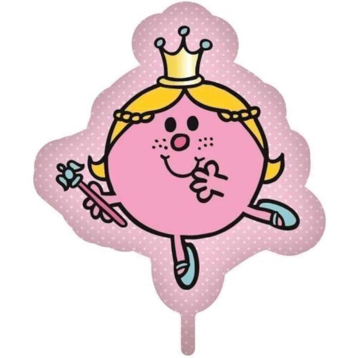 Mr Men Little Miss Princess - Supershaped Giant Party Celebration Foil Helium Balloon 70cm x 57cm by Gemma