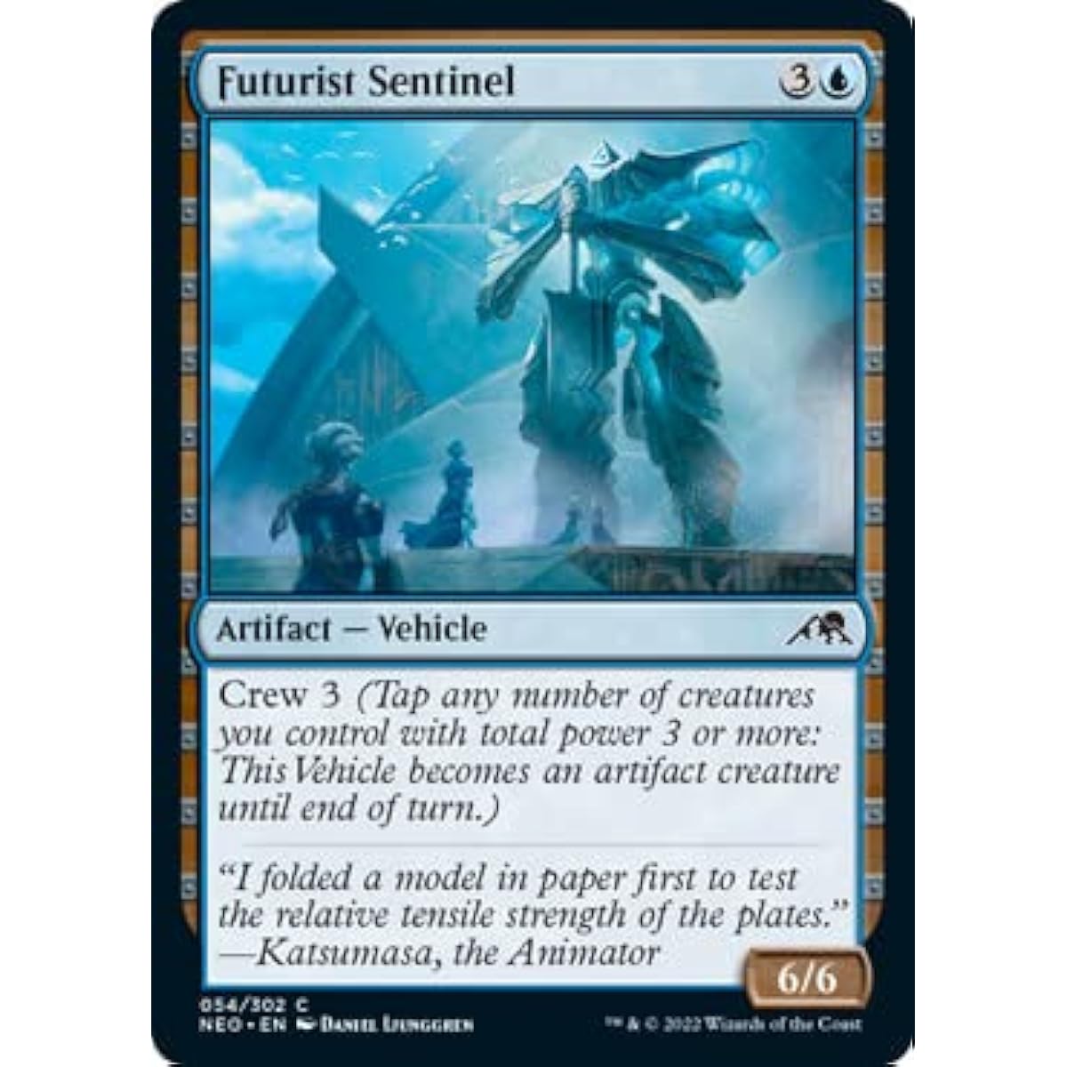 Magic: The Gathering - Futurist Sentinel (054) - Foil - Kamikawa: Neon Dynasty