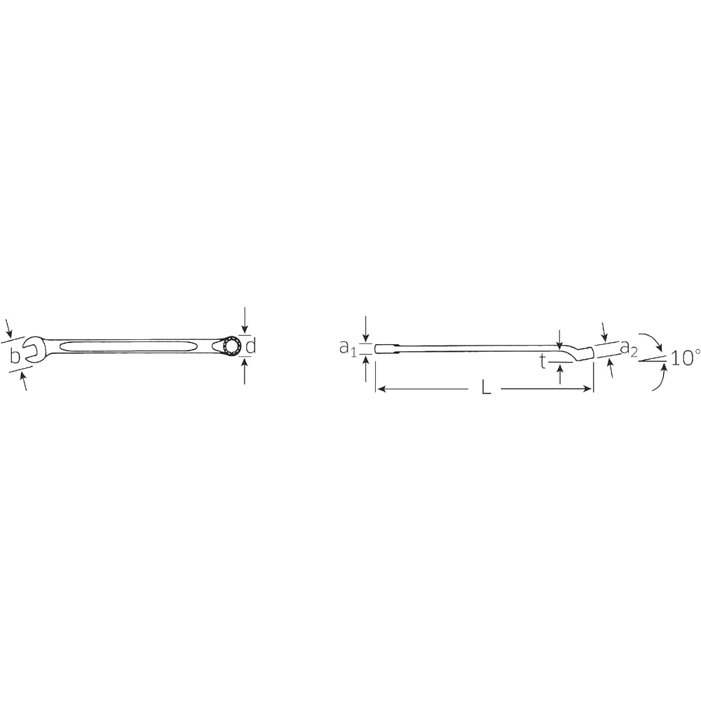 Stahlwille 14-27 One-eye, one-mouth spanner (long)