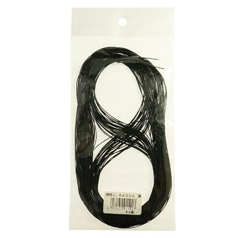 Kintenma Transparent Rubber Cord 0.5mm 300m Bobbin Winding kw92474 Black