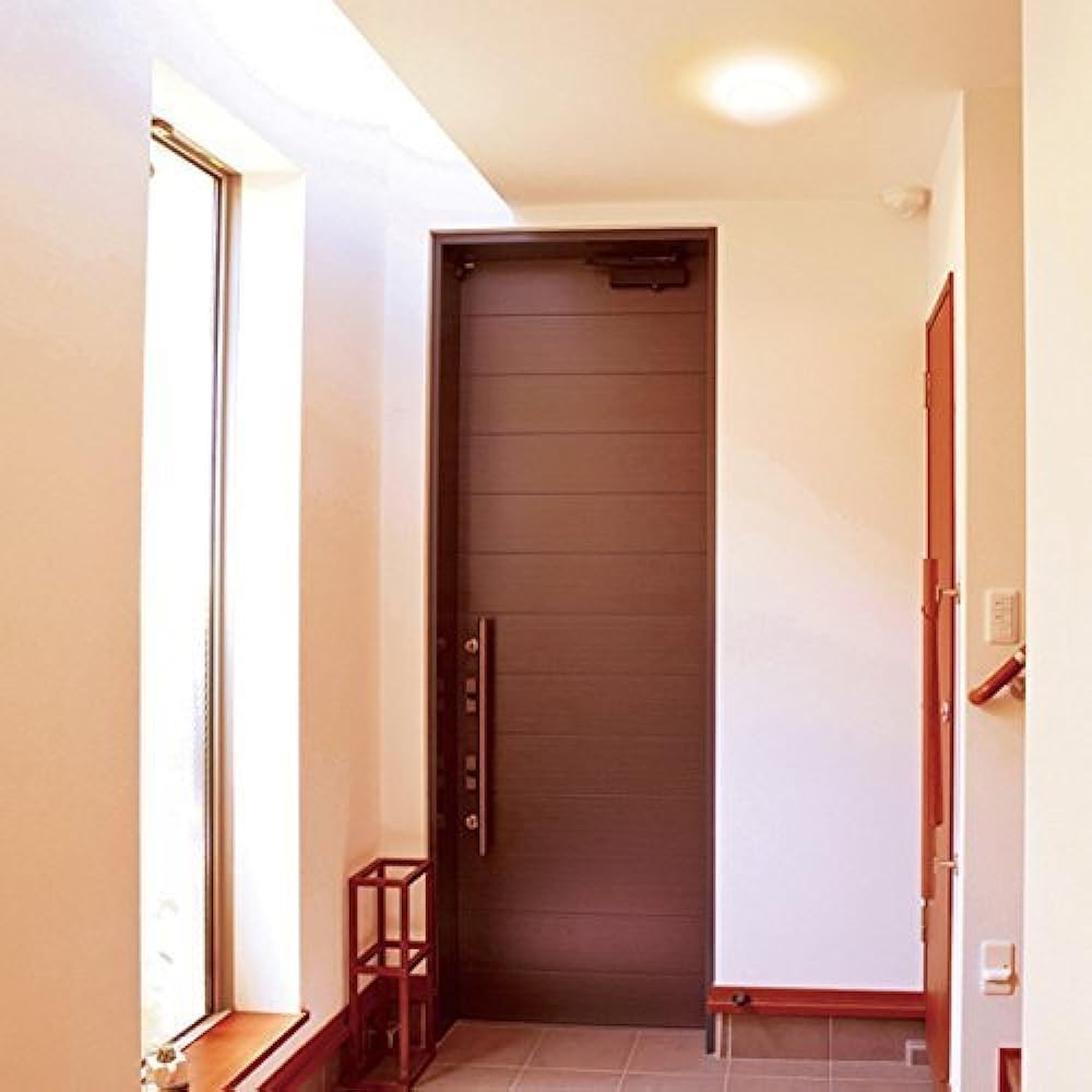 Iris Ohyama LED Ceiling Light, Small, 100W Equivalent, Bulb Color, Human Sense, Sensor Included, 700lm SCL7L-MS
