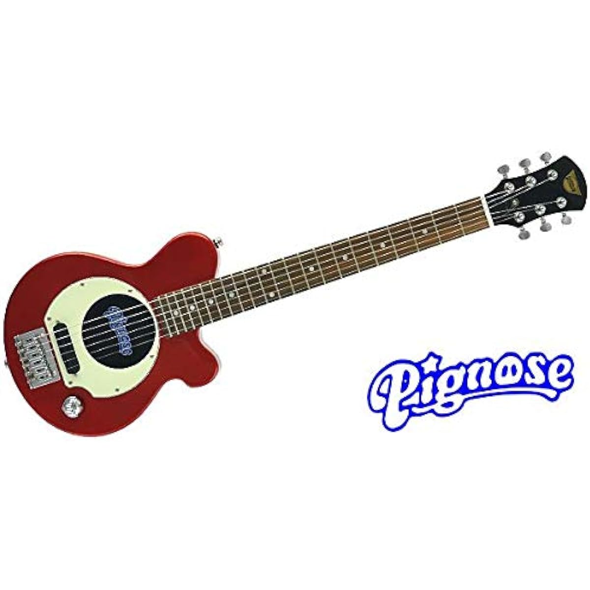 PIGNOSE PGG-200 Candy Apple Red Mini Guitar with Built-in Amplifier and Speaker