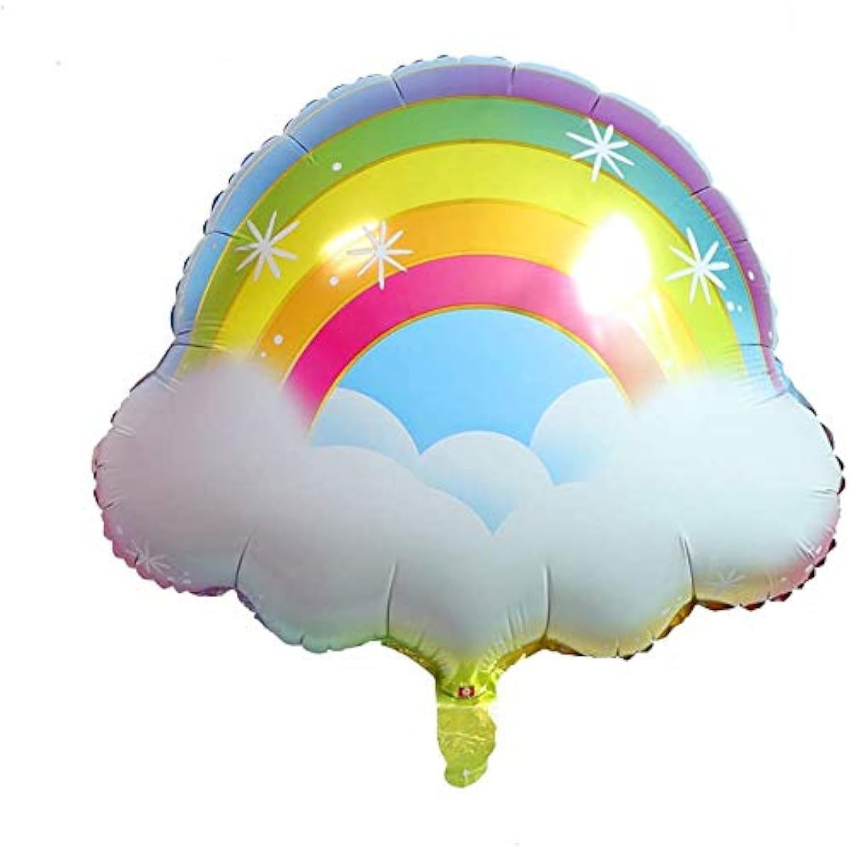 2pcs Foil Balloons Rainbow Cloud Aluminum Mylar Balloons for Birthday Party Decoration
