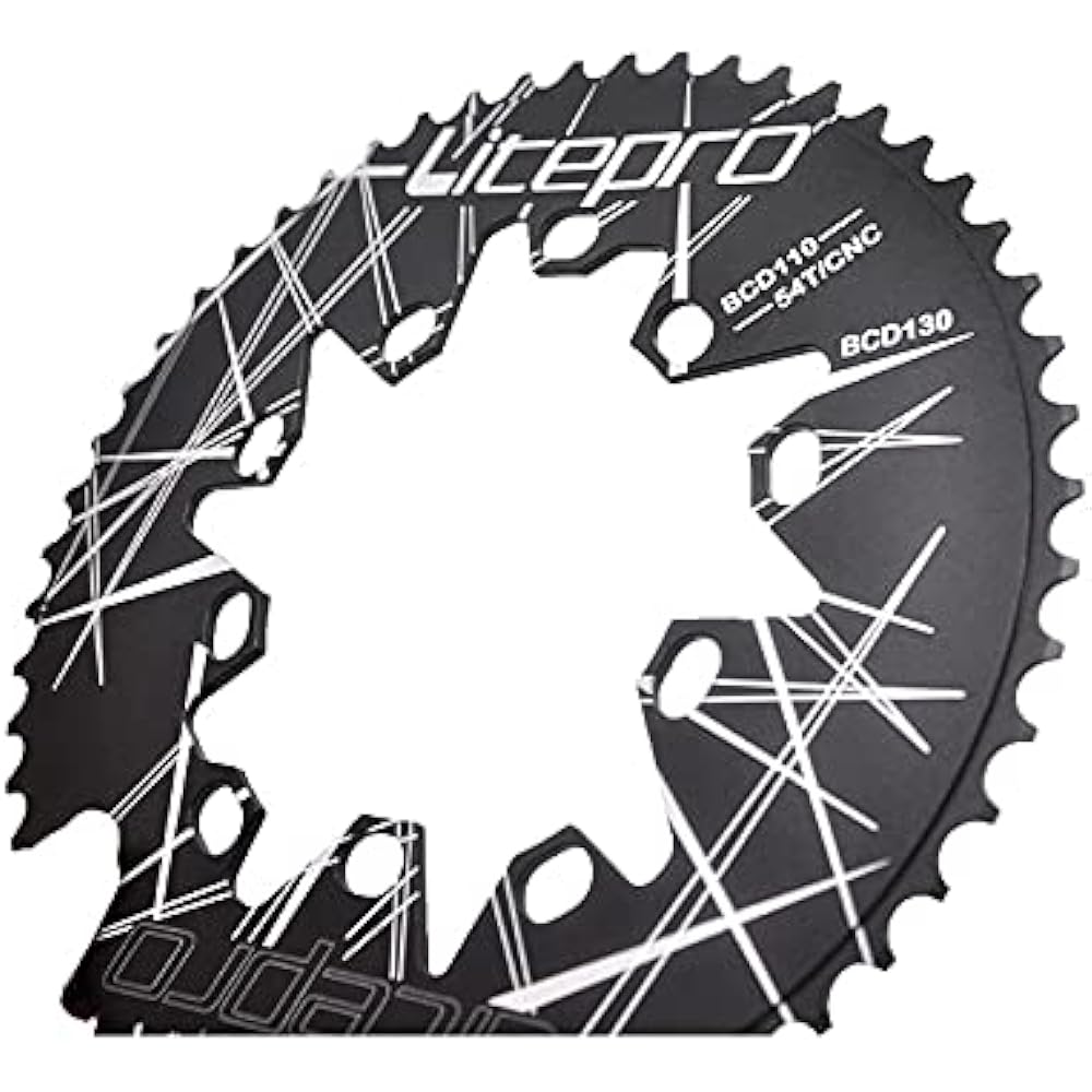 Litepro Oval Chainring BCD110/BCD130MM Chainring Folding Bike 54T56T58T Crankset Oval Bicycle Chainwheel