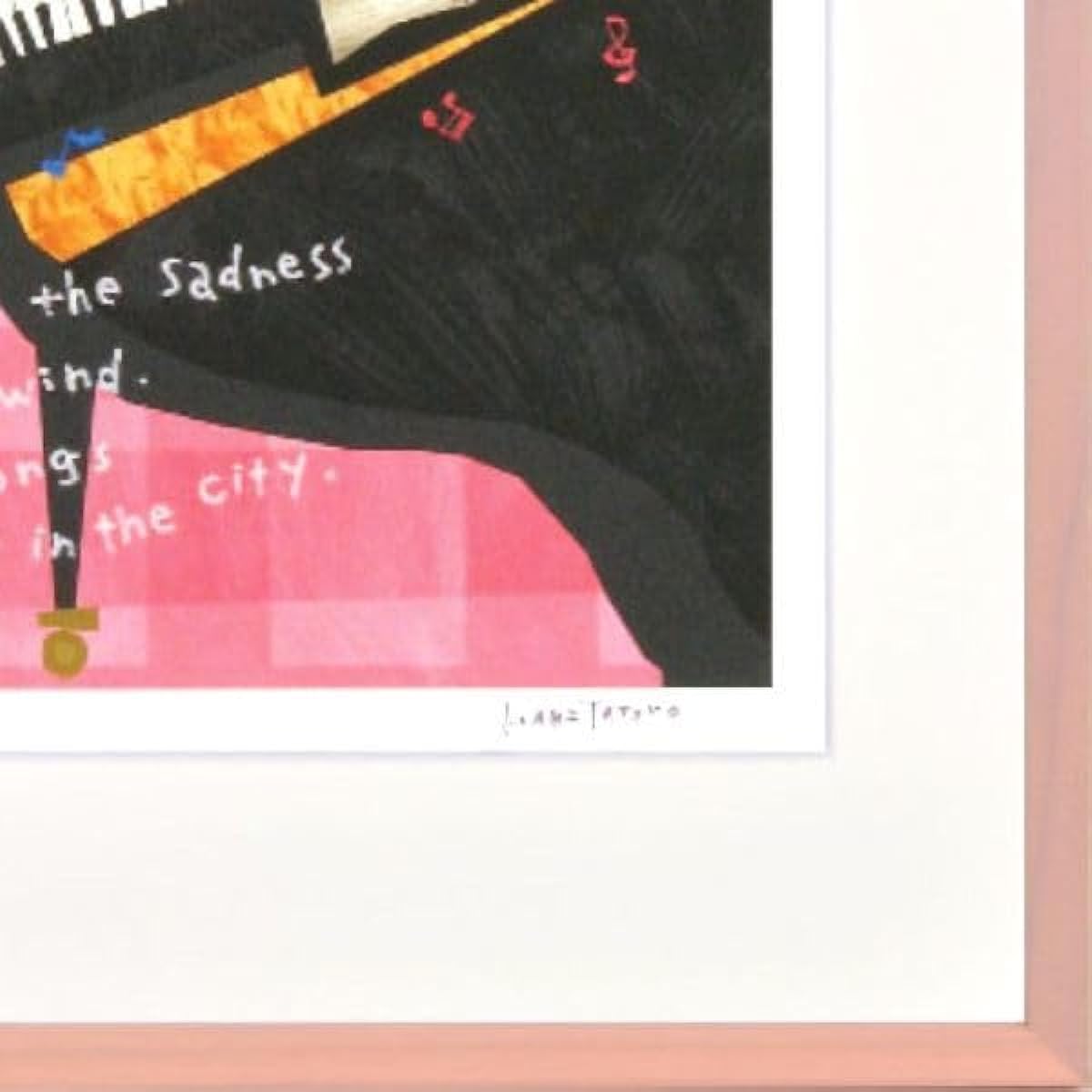 Tatsuo Hari "One Spring Day" Giclee Painting Limited to 300 copies Framed Portrait Music Instrument Performance Piano DG-HT199