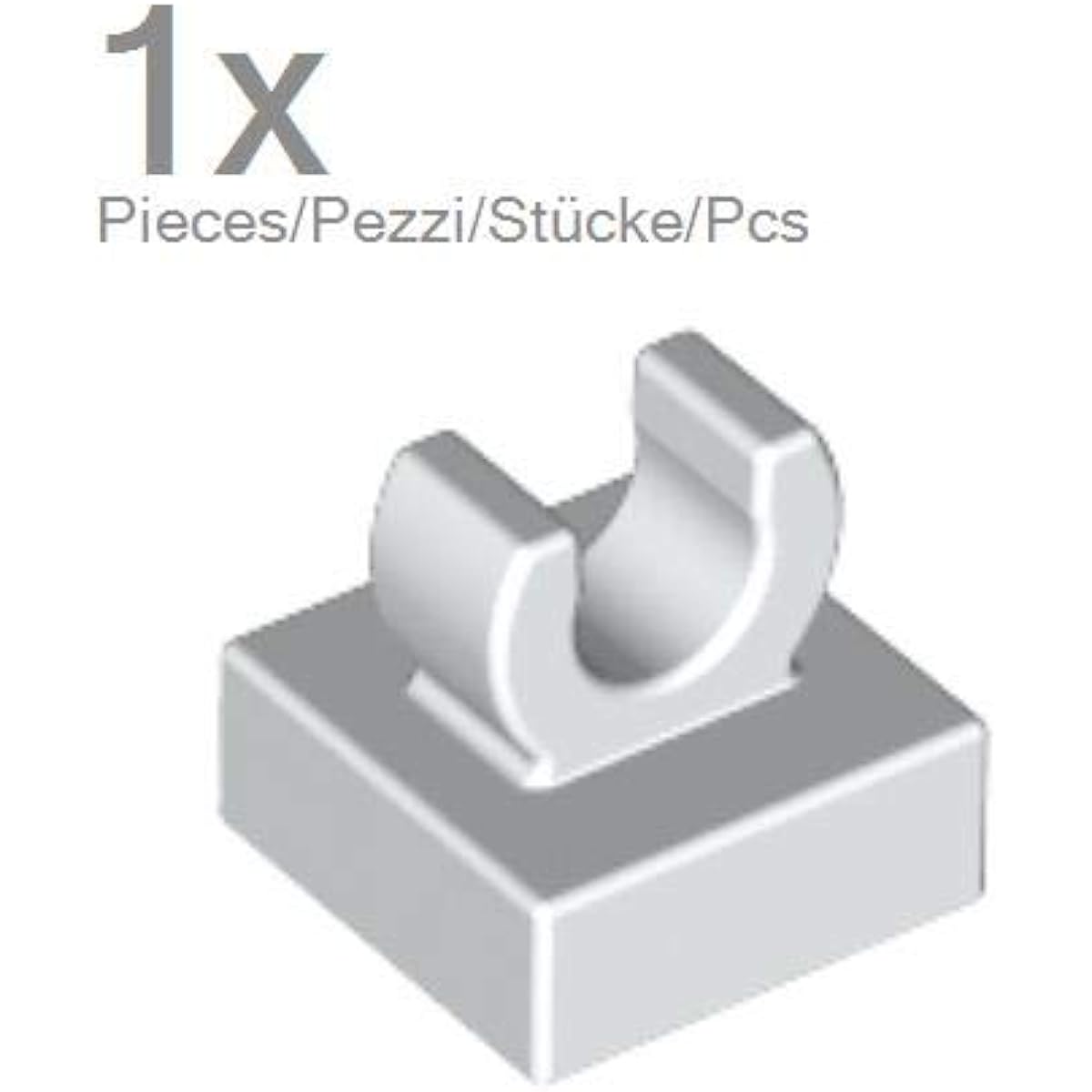 LEGO Block Parts Tile 1 x 1 Clip Round Edge: [Black] [Parallel Import]