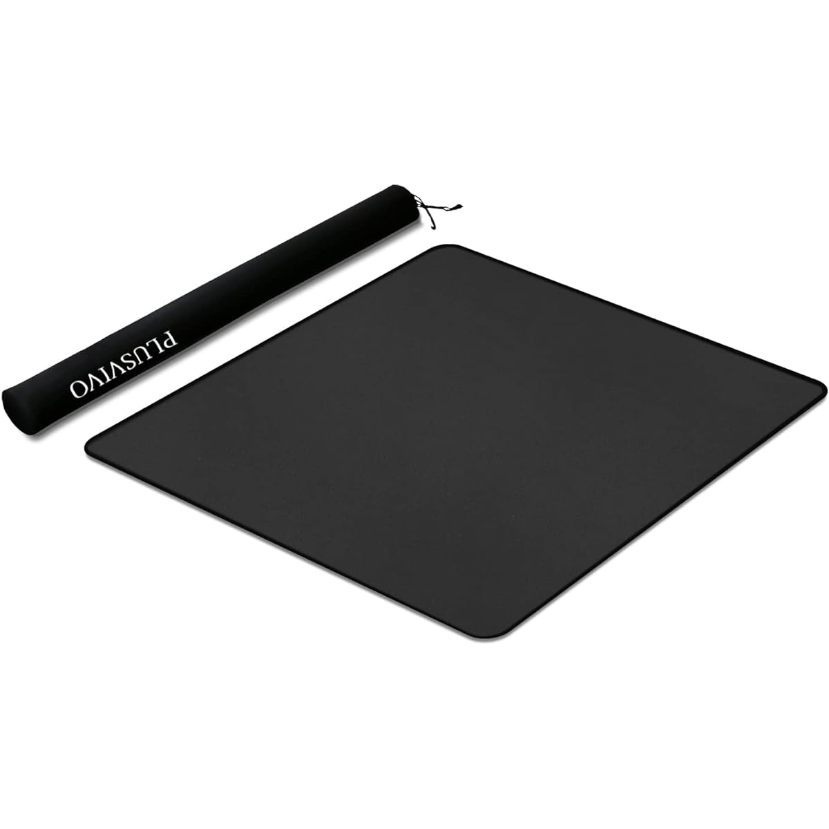 plusvivo Mahjong Mat Anti-Slip Noise Reduction Table Cover for Mahjon Paigow Poker Dominos 32.6" x 32.6" (83cm x 83cm) Black