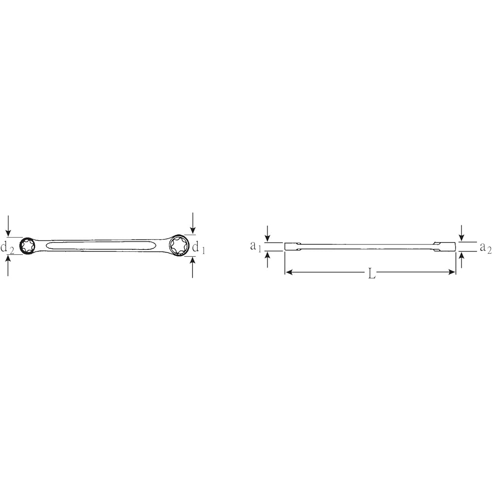 Stahlwille 21TX-E10XE12 Hexlobe Box Wrench (Straight)