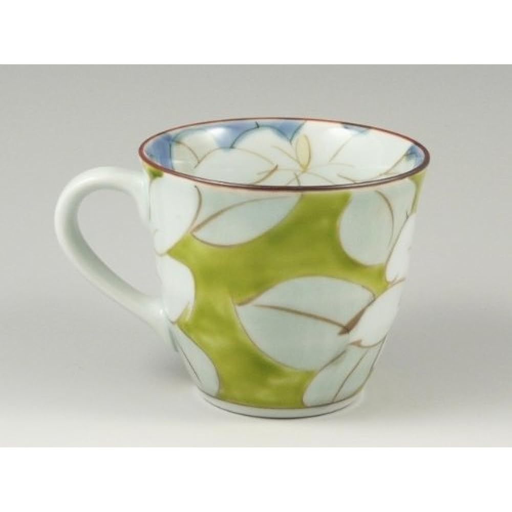 Arita Hasami ware Senemon kiln Kuchinashi pair mug 18624