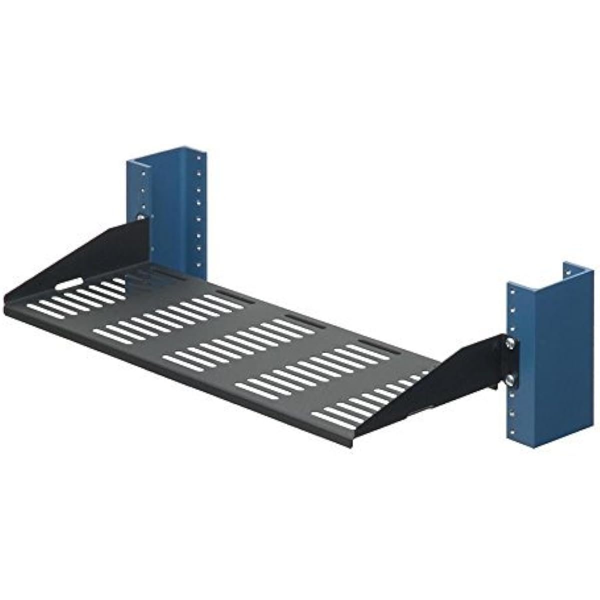 RackSolutions 2-Post Rack Shelf - 7" Vented, Flange Down