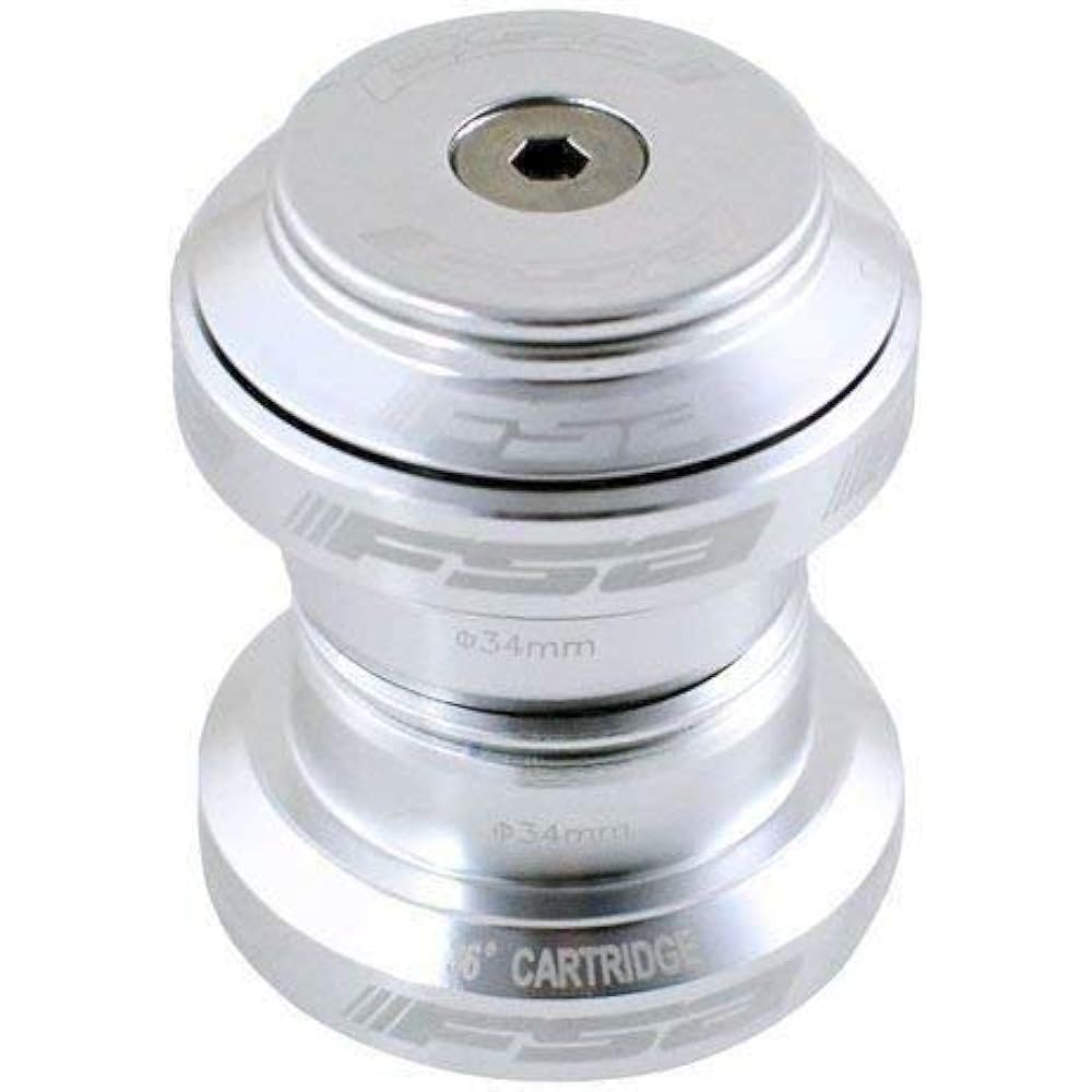 FSA Orbit MX 1-1/8Inches Threadless MTB Road Headset with Top Cap, Silver, NO.20, XTE1508