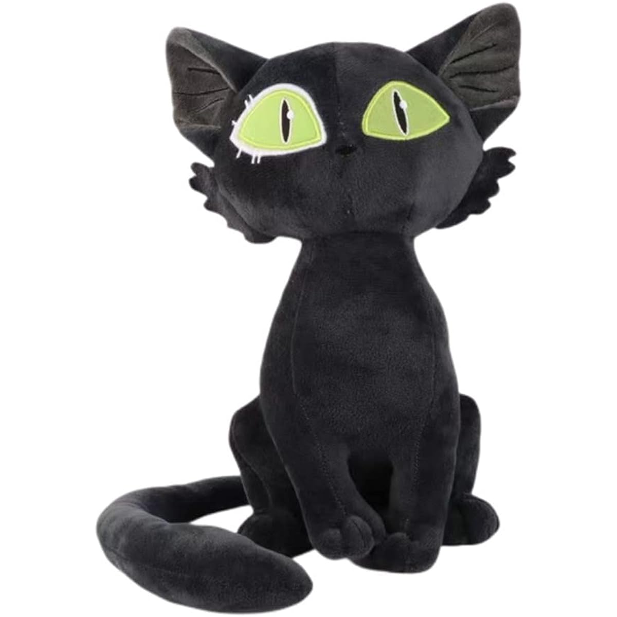Shopular Suzume no Tojimari Dajin Cat Chair Plush Doll Figure Stuffed Animal Toy Sofa Throw Pillow Plush Cute Gift (Black)