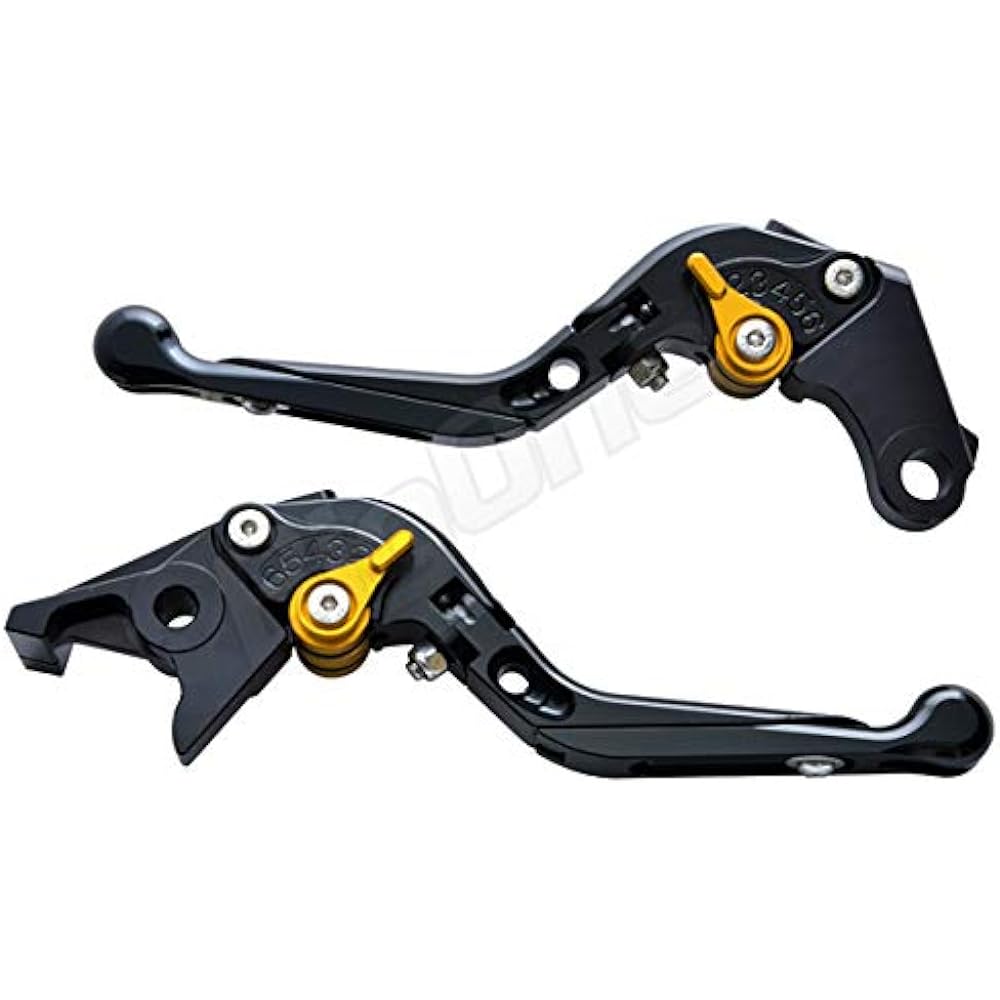 Billet lever set foldable bike brake clutch CB400SF Hornet 250 Magna 250 Shadow 400 CL400 Steed 400 Bros 400 NC700X VTX1300 Black/Gold 28989