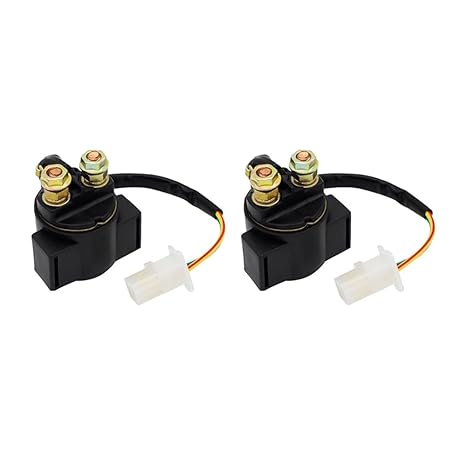 Motor Relay Yamaha BW200 BW350 FJ600 SR185 SR 250 SRX 250 TT225 TTR 225 TTR250 TRX250 TW200 Motorcycle Starter Relay (Color : 2 pcs)