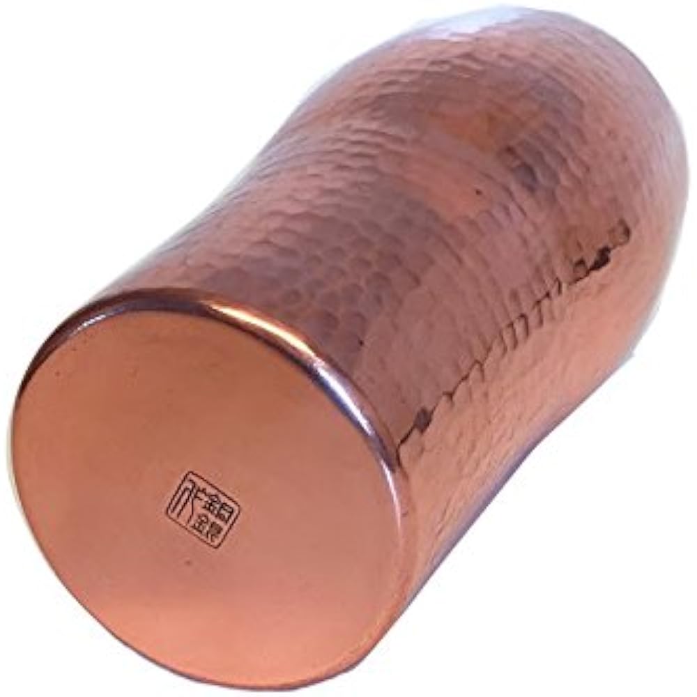Asakusa Copper Silver Copperware Store Pure copper beer glass 400cc Beer cup made by Mr. Hoshino with 40 years of experience as a craftsman