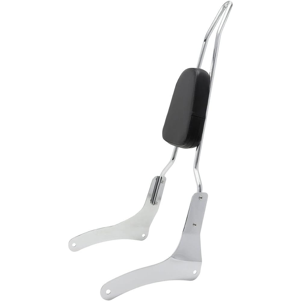 Value Sissy Bar Backrest with Comfortable Pad to fit Kawasaki Vulcan 900 VN900 1996-2018 (Chrome)