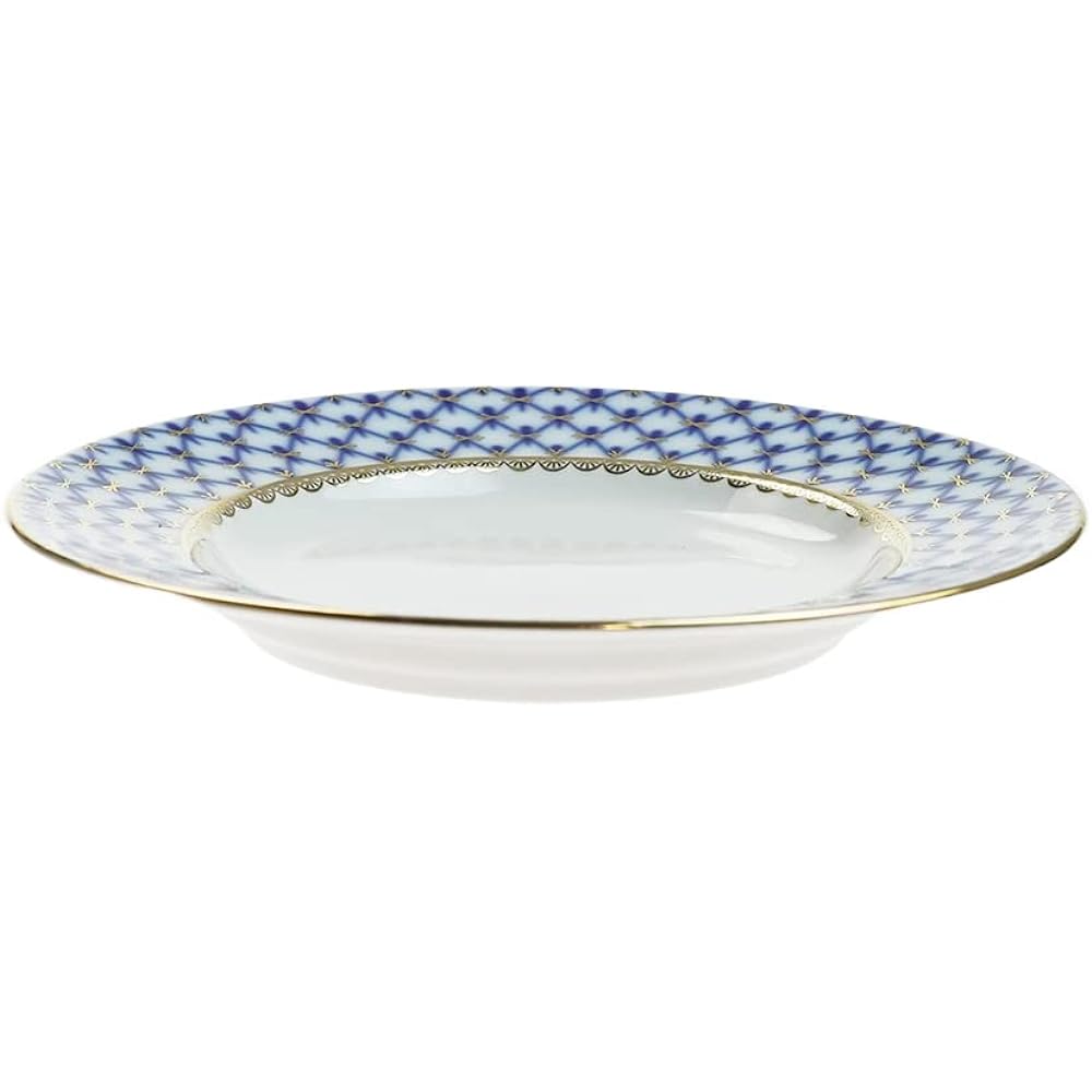 Imperial Porcelain Cobalt Net Plate 18cm [Parallel Import]