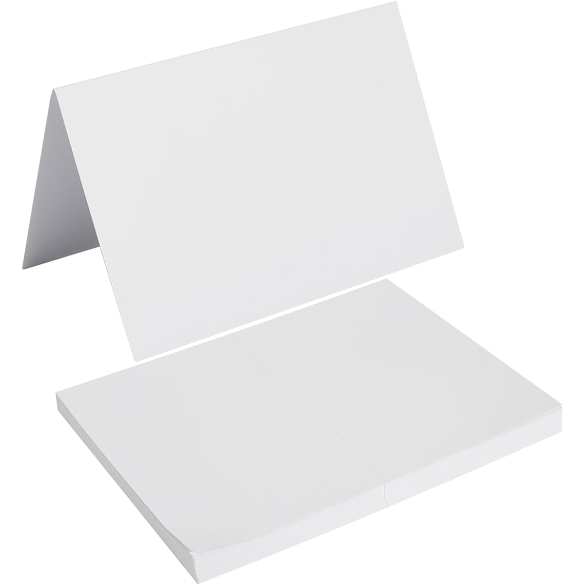 Toperd Blank Cards Folding Card Stock Thank You Blank Greeting Cards Invitations Wedding Greeting Cards for All Occasions DIY 5x7 Folding Cards White