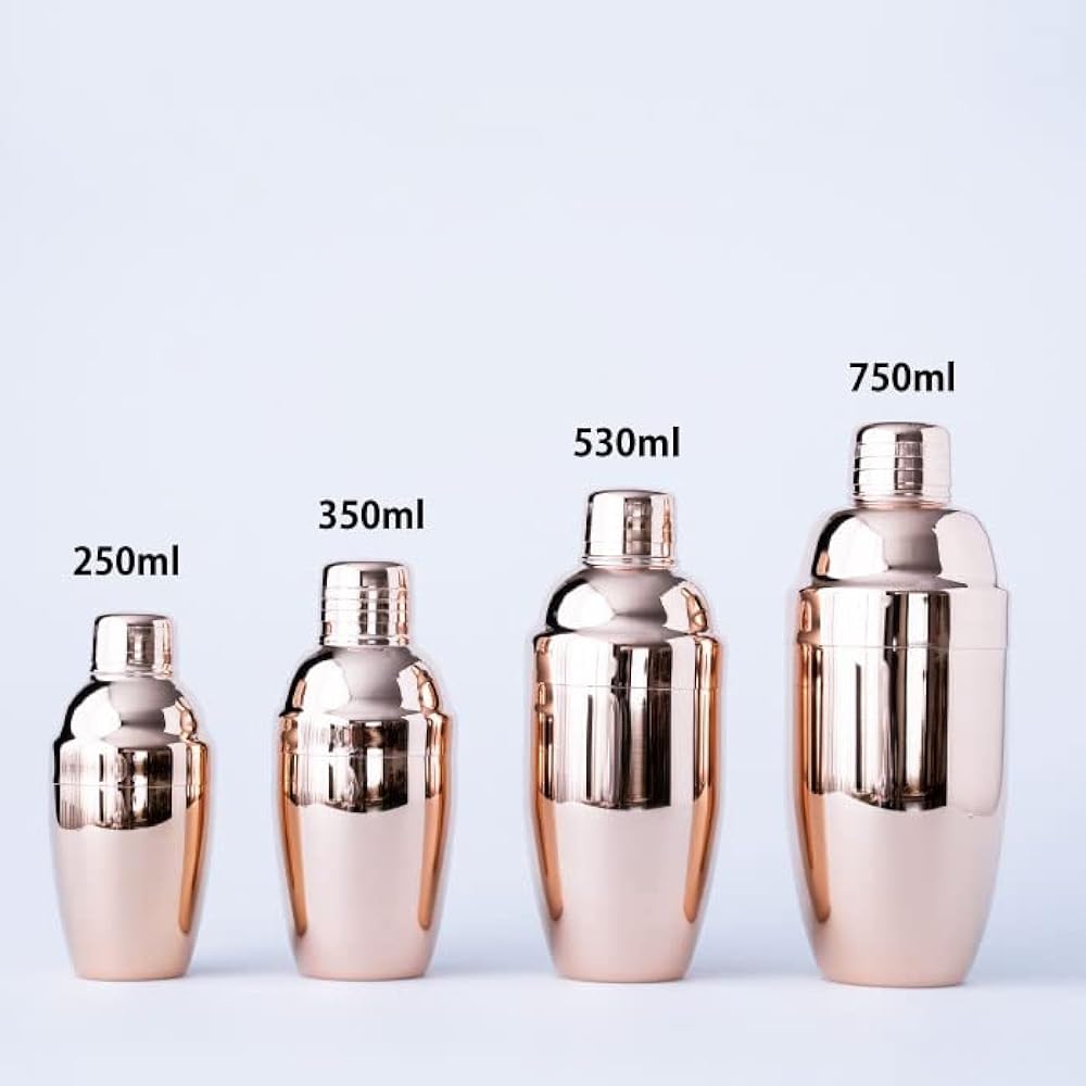 Standard cocktail shaker 350ml pink gold