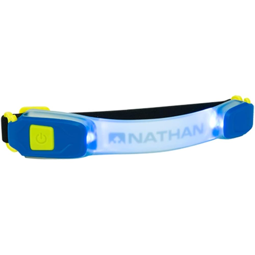 NATHAN Visibility (LED Light) Armband Light Bender Series Night Safety Reflective Running Walking Jogging Walk Trail Running