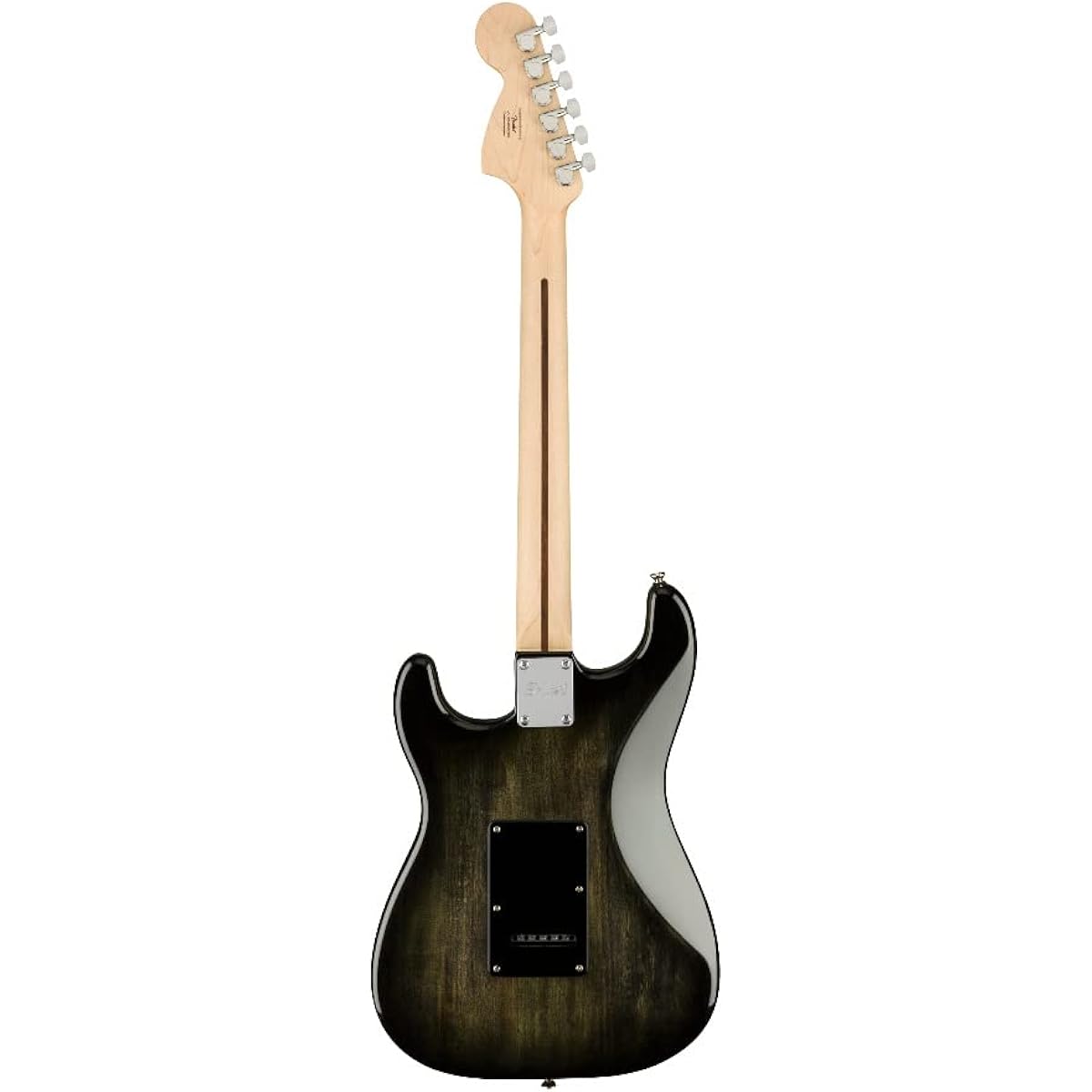 Squier by Fender Electric Guitar Affinity Series™ Stratocaster® FMT HSS, Maple Fingerboard, Black Pickguard, Black Burst with Soft Case