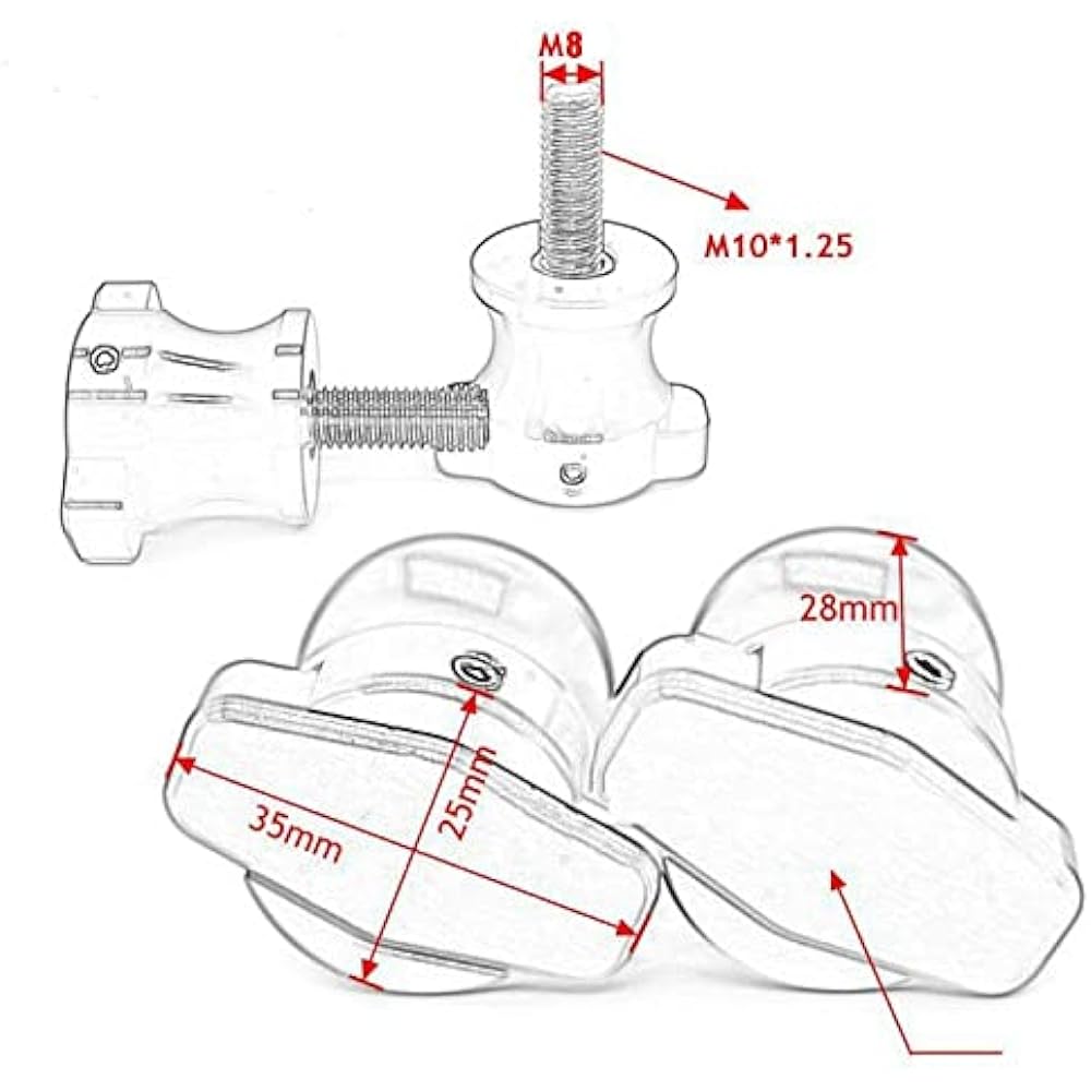 Swing Arm Spool Slider Stand Motorcycle Accessories CNC Swing Arm Spool Slider Stand Screw for Suzuki V Strom For V-STROM650 / XT DL650 Vstrom All Year (Color: Orange)