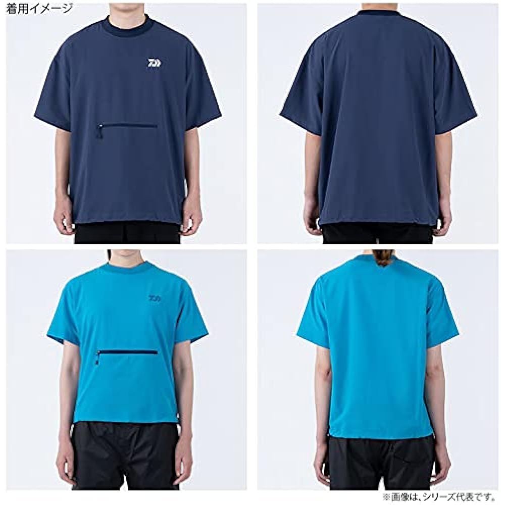 [Daiwa] Big silhouette short sleeve mesh T-shirt