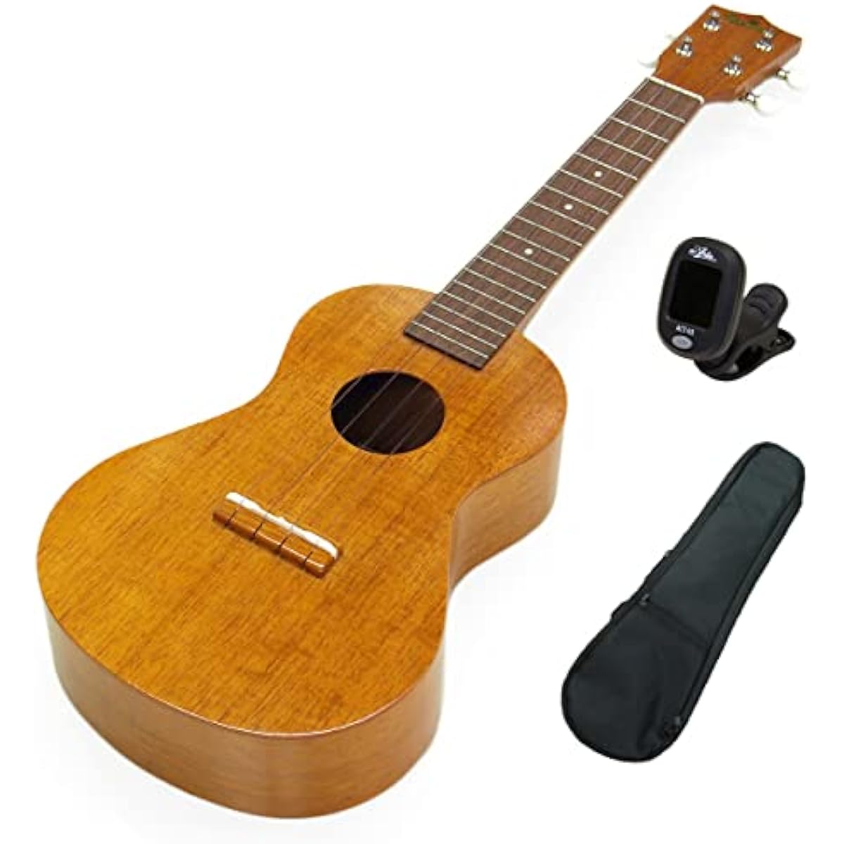 Famous Concert Ukulele FC-5G Hawaiian Koa Body Tuner with Case [Reliable Made in Japan] [Gorgeous Koa Sound] [Suitable for Solo Play] (u)