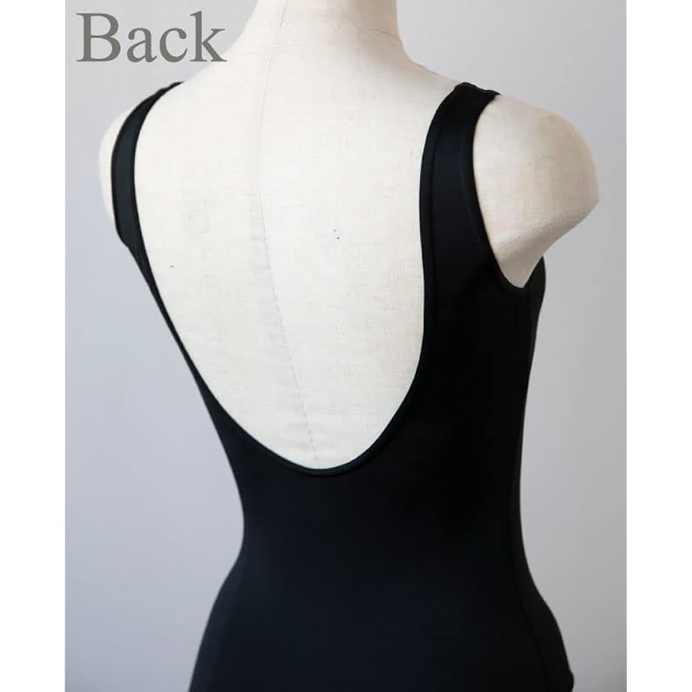 Ballet Halfbeak Leotard for Children to Adults [Frappe] V-neck Tank Leotard Skirtless Leotard Made in Japan 3 Year Warranty Included