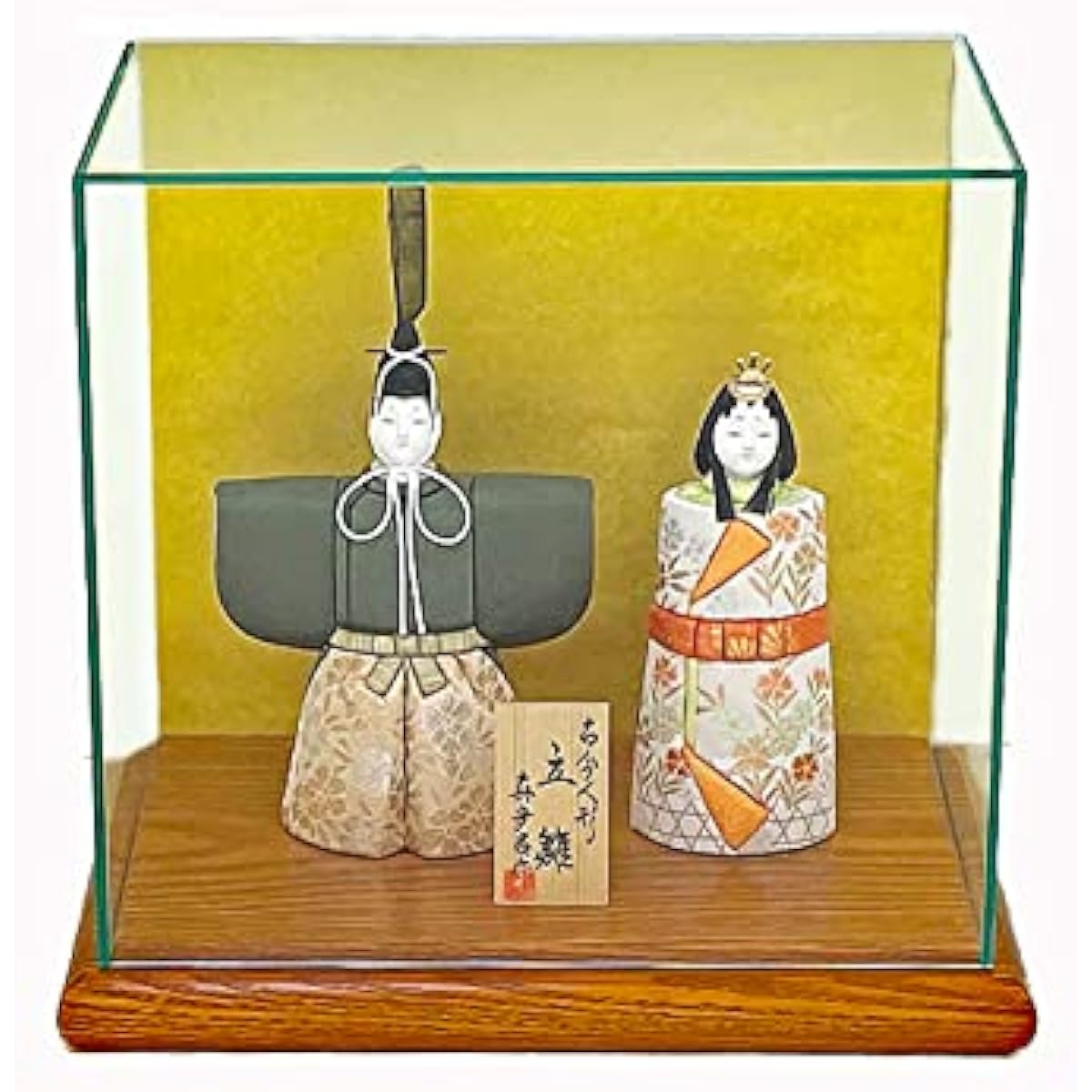 Hina Doll Mataro: Standing Hina Doll Kojijin Acrylic Case Included Wood-grain Doll Hina Doll First Doll Festival Doll Festival Celebration