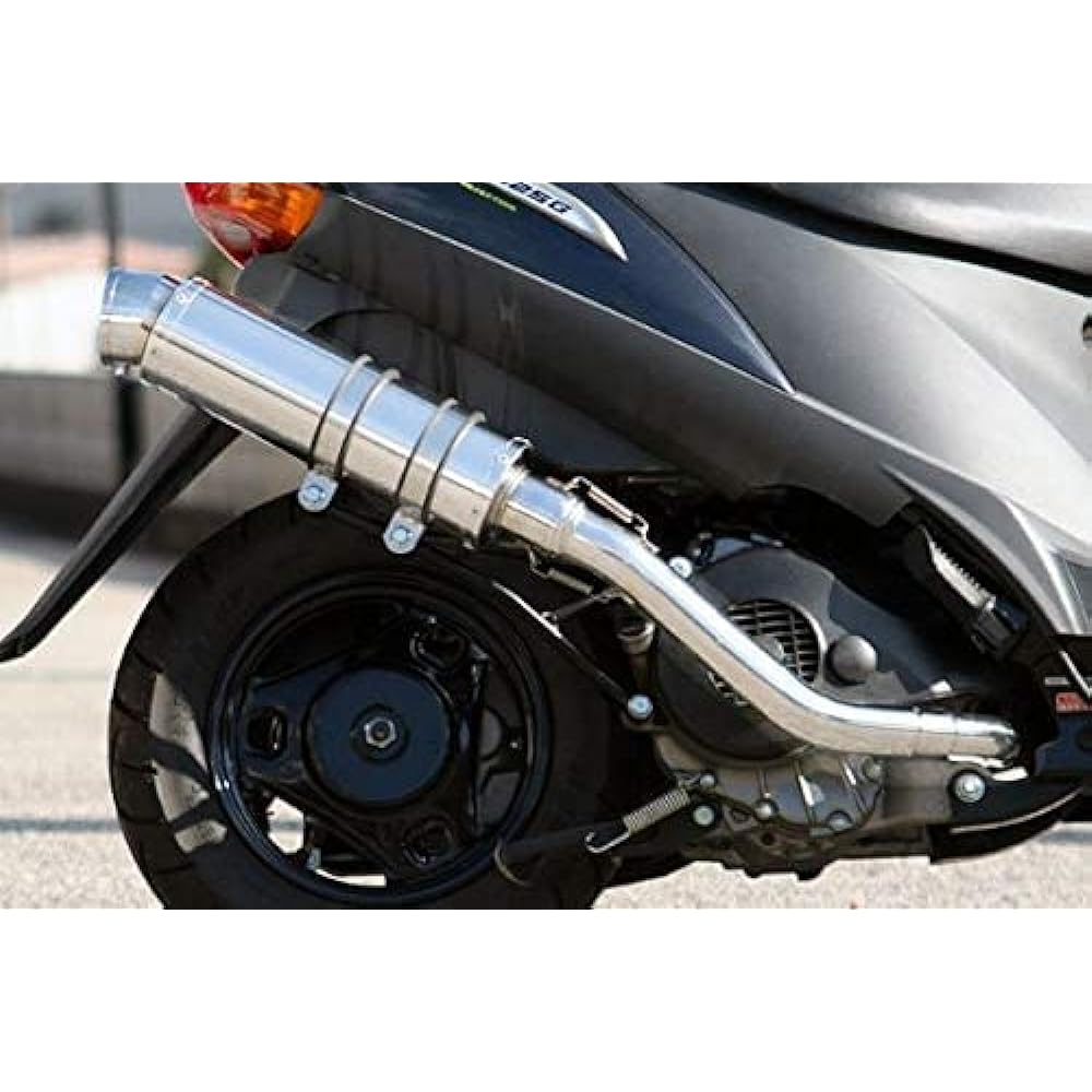 HMS Suzuki Address V125S (EBJ-CF4MA) Compatible with 2010-2013 models Bike muffler (O2 sensor compatible) R300 Up type SUS stainless steel muffler Silver color ADDRESS 201-017