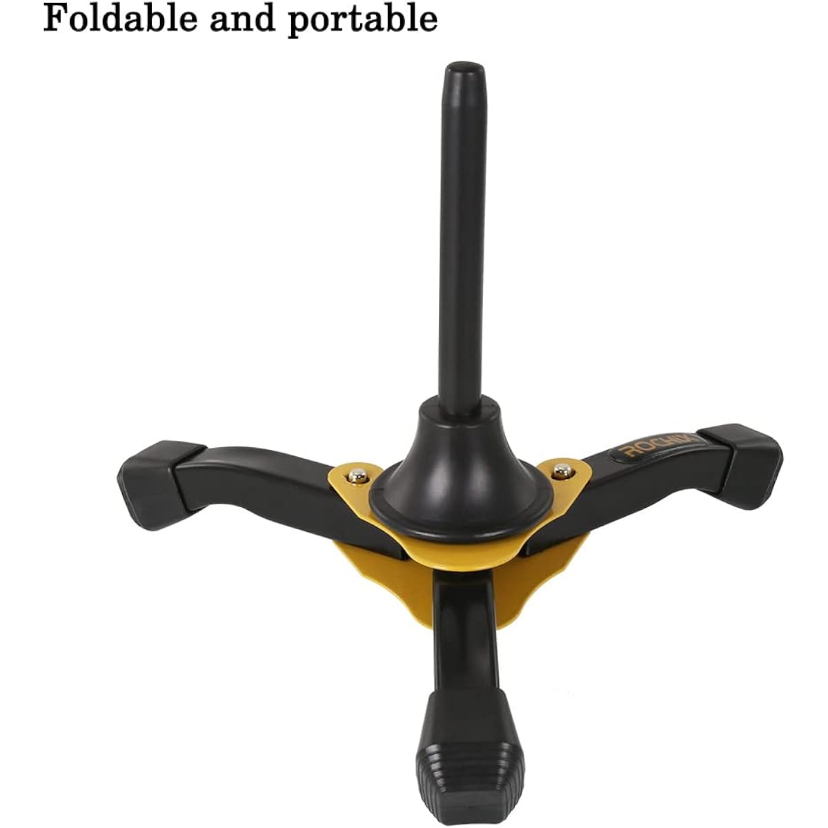 ROCHIX 1890 Foldable Portable Clarinet Stand/Flute Stand/Oboe Stand, Tripod Holder Stand