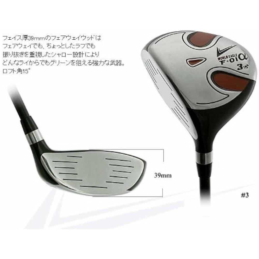 WORLD EAGLE F-01α Kabuki club set 10 pieces full set for left-handed R HC: 2 pieces included Bag: CBX5 White/Blue Beginner