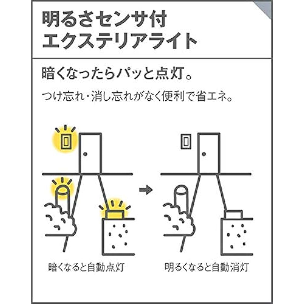 Panasonic Gate Light LGWJ50129KLE1 Dark Brown Wood Finish Body: Height 10.8cm Body: Width 37.5cm