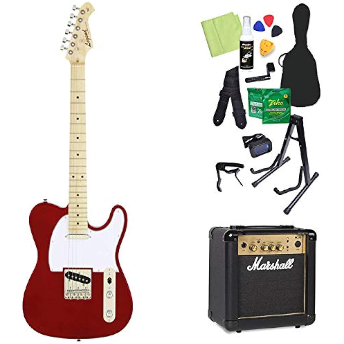 LEGEND LTE-Z M CA Electric Guitar Beginner 14-piece Set [Includes MG10] Legend