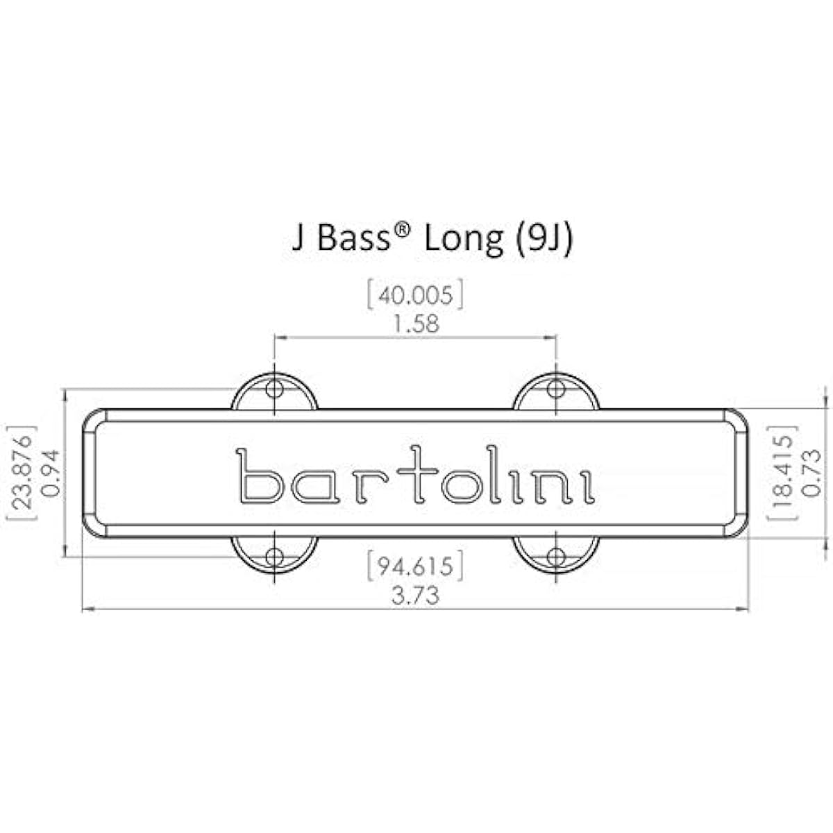 BARTOLINI Bass Pickup 9CBJD-L1